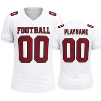 Jersey de Fútbol Blanco Directo de Fábrica, con Nombre, Número y Logotipo Cosidos, 100% Poliéster Ecológico, Transpirable, Unisex, al por Mayor