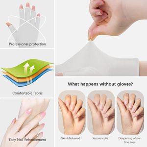 Meilleures ventes <span class=keywords><strong>Gants</strong></span> de protection <span class=keywords><strong>UV</strong></span> sans doigts <span class=keywords><strong>Gants</strong></span> <span class=keywords><strong>anti</strong></span>-<span class=keywords><strong>UV</strong></span> pour lampe à <span class=keywords><strong>ongles</strong></span> - Product Image 2