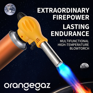 Torche à gaz portable Orangegaz pour extérieur, idéale pour la cuisson, la moxibustion, l'allumage du charbon de bois, les barbecues, les sushis et le chauffage de la viande - Product Image 1