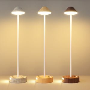 مصباح طاولة لاسلكي قابل للتعديل مع مستشعر حركة، قابل لإعادة الشحن عبر USB، إضاءة ليلية تعمل باللمس بألوان RGB، مصابيح LED للمنزل - Product Image 1