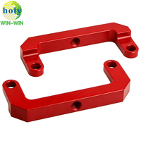Kit de suspension en aluminium usiné CNC sur mesure, anodisé rouge, pour prototypage rapide - Fabrication CNC