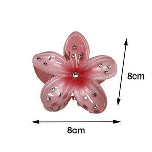 بيع بالجملة جديد حجر الراين زهرة شاطئ Hawaii Plumeria أزياء كبيرة - Product Image 2
