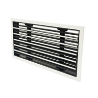 Diffuseur linéaire à fentes pour grille d'aération, en plastique réglable pour plafond, pour ventilation centrale de climatisation en hôtel