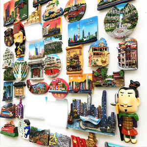 Aimants de réfrigérateur chinois créatifs et personnalisés 3D, souvenirs de lieux touristiques nationaux, décoration - Product Image 3