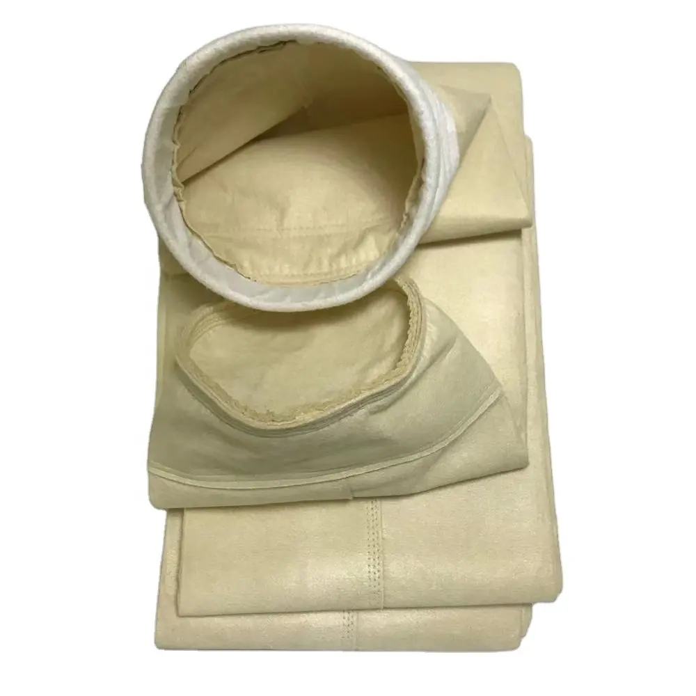 Colector de polvo Industrial personalizado PPS y PTFE, bolsa de pulso de filtro de aire para baghouse en equipo de filtración