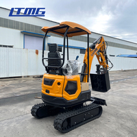 Mini-Excavatrice LTMG avec broyeur, 1,5 tonne, 1,8 tonne, 2 tonnes, 2,5 tonnes, zéro queue, norme EPA Euro 5, compacte, avec broyeur à fléaux pour la ferme