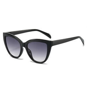 Gafas de Sol de moda 2024 INS Uv400 Tonos personalizados Gafas de sol Logo Barato Unisex Lentes de gradiente de gran tamaño Gafas de Sol de ojo de gato - Product Image 2