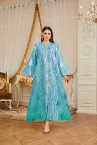 <span class=keywords><strong>Abito</strong></span> Abaya tradizionale da donna stile Casual da sera lungo per la casa e occasioni Dubai - Product Image 4