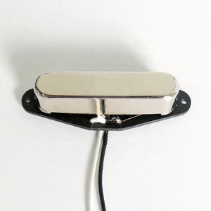 Micro de guitare vintage Alnico 2 à bobine simple pour manche, avec aimant à tige, couvercle en laiton, couleur <span class=keywords><strong>chrome</strong></span>/nickel, bobines en fibre plastique, fait main - Product Image 5