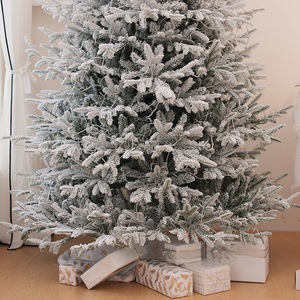 Factory Price Outdoor Prelit <strong>Xmas</strong> <strong>Tree</strong> <strong>Artificial</strong> <strong>Snow</strong> Christmas Mixed PVC+PE Flocked Large Christmas <strong>Tree</strong> - Product Image 6