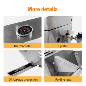 Homful biển có thể điều chỉnh thuyền nướng nghiêng khung gắn BBQ bếp Propane nướng phụ kiện thuyền nướng gas cho thuyền - Product Image 5