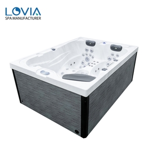 Vente directe de bain à remous Whirlpool pour 3 personnes, bain à remous autoportant, escapades romantiques, bain à remous extérieur avec jets - Product Image 1