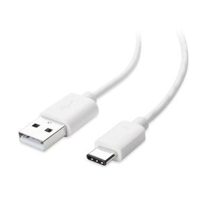 Cable de carga y sincronización tipo C de 1 m, USB a USB-C, color blanco, para teléfonos y tabletas - Product Image 2