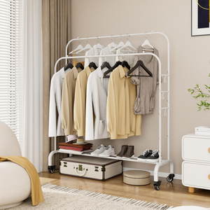 Perchero Multifuncional Metálico Móvil de Gran Venta, Soporte de Ropa de Pie, Tendedero Resistente con Gran Capacidad de Carga - Product Image 3