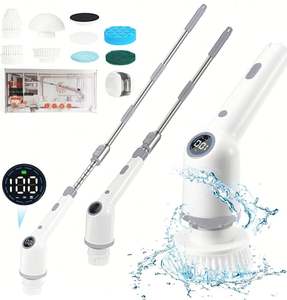 Dropshipping Shopify Electric Spin Scrubber Depurador de ducha inalámbrico con 8 cabezales de cepillo reemplazables - Product Image 4