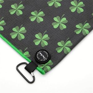 Toalla de Golf de Microfibra con Diseño de Waffle, de Secado Rápido, Grande, para Viaje, con Clip y Logotipo Personalizado - Product Image 4