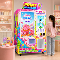 Máquina Expendedora Comercial de Fundas para Teléfonos con Pantalla Dual para Impresión de Fundas, Ideal para Calles y Centros Comerciales