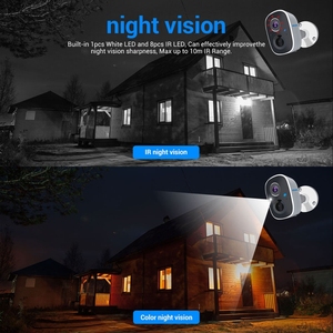 Caméra <span class=keywords><strong>IP</strong></span> WiFi à vision nocturne infrarouge de reconnaissance AI Full HD 1080P de haute qualité - Product Image 5
