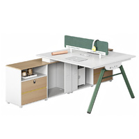 Poste de travail de bureau individuel avec cloison de séparation, bureau informatique moderne, ensemble de mobilier de direction de luxe, vente en gros