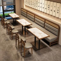 Set di Tavoli e Sedie per Ristoranti, Caffetterie e Sale da Pranzo, Design Moderno OEM ODM per Arredamento Commerciale
