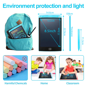 Tablet tulis LCD 8.5 inci, Pad Gambar portabel untuk anak-anak, papan Memo Digital yang dapat dihapus, mainan pendidikan untuk anak-anak - Product Image 2