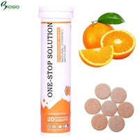Comprimé de complément alimentaire personnalisé OEM avec marque privée bioflavonoïdes de collagène, orange et agrumes et vitamine C