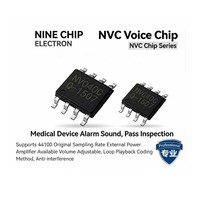 Puce OTP personnalisée NV040C avec circuit intégré de lecture vocale à 8 broches pour dispositif médical, puce de lecture musicale d'alarme