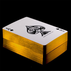 Jeu de cartes en feuille d'or de haute qualité pour adultes, cartes de Poker en plastique en papier doré, tarot personnalisé oraces, cartes de jeu fabricants - Product Image 4