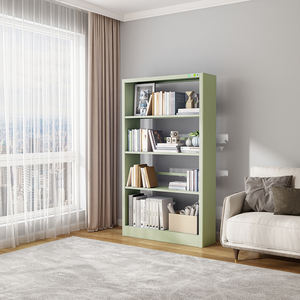 Estante <span class=keywords><strong>verde</strong></span> para libros para niños, estantería de un solo lado, estantería para libros, muebles de biblioteca, estantería de Metal para librería - Product Image 2