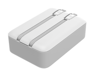 Usine de haute qualité LCD centrale électrique numérique câble intégré chargeur Mobile au Lithium Portable charge rapide batterie externe 20000mAh