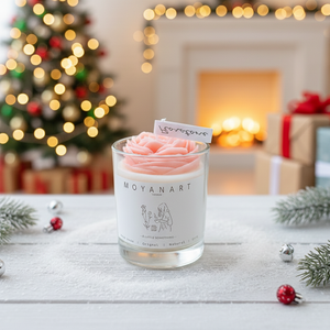 Bougie parfumée sans fumée pour la Saint-Valentin, bonne chance, roses roses, aromathérapie, pour mariage, décoration de célébration - Product Image 3