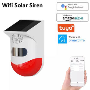 Détecteur infrarouge solaire intelligent Tuya Wifi, système d'alarme Wifi, sirène solaire extérieure PIR étanche sans fil 433 MHz, sirène stroboscopique - Product Image 4