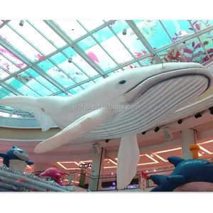 Modelo de baleias infláveis iluminação gigante promoção de decoração de produtos