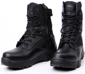 Botas de Combate TSB10 Negras, Transpirables, Ligeras, para Hombre, Botas Tácticas para Campamento, Botas Delta - Product Image 3