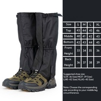 Guêtres de protection anti-serpents et anti-sable portables pour la randonnée décontractée, l'alpinisme et les excursions en neige