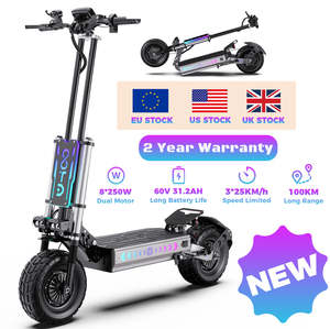 Trottinette électrique <span class=keywords><strong>T90</strong></span> à double moteur, livraison directe depuis les États-Unis, l'UE et le Royaume-Uni, batterie au lithium 60V 31.2AH, haute puissance 2100W *2, grande autonomie, grande vitesse - Product Image 2