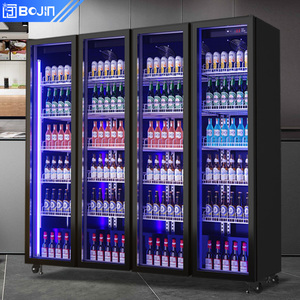 Quatro Porta Beer Cooler Freezer Refrigeração Equipamentos para Armazenagem Supermercado Suprimentos Exibição Geladeira Necessidades - Product Image 1