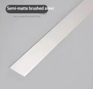 Semi-matte brushed silver