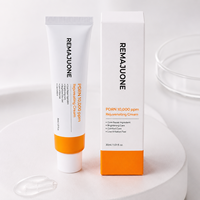 REMAJUONE PDRN 10000 Ppm Niacinamida Crema Hidratante Antienvejecimiento para el Rostro, para Todo Tipo de Piel, Uso Nocturno, Tubo de 50 ml