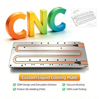 Plaque en aluminium soudée par friction sur mesure, plaque de refroidissement à eau, plaque de refroidissement liquide, échangeur de chaleur en aluminium brasé