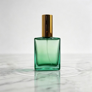 Flacon pulvérisateur de parfum élégant en verre ambré plat, couleur personnalisée, 50 ml et 110 ml, pour soins de la peau et compartiment de parfum en soie - Product Image 5