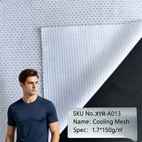 Tissu en maille 100 % polyester rafraîchissant, respirant, extensible, anti-transpiration et à séchage rapide pour vêtements de sport