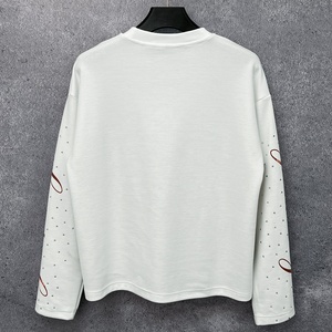 QIANSHI T-Shirt Oversize Personalizzata con Strass, 300gsm, Manica Lunga in Tessuto Termico Waffle di Alta Qualità per <span class=keywords><strong>Uomo</strong></span> - Product Image 2