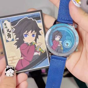 Phổ biến nhất 100% ban đầu 9 cái/bộ demoned slayers cổ tay xem hộp mù tanjirou nezuko Nhật bản phim hoạt hình con số đồ chơi trẻ em Quà tặng - Product Image 6