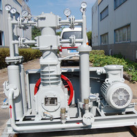 Compresor de Amoníaco Sabroe Modelo ZW, Pistón Recíproco, Sin Aceite, Refrigerado por Aire y Agua, Motor Eléctrico con Motor y Rodamientos