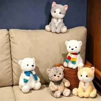 Jouets en peluche personnalisés d'animaux : chat, ours, pingouin – Jouets en peluche doux en gros, fabricant OEM ODM, logo personnalisé, cadeau pour enfants
