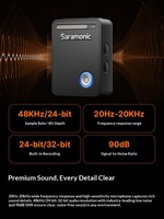 Microphone sans fil professionnel Fengdi Ultra pour téléphone portable et appareil photo, idéal pour l'enregistrement extérieur et la diffusion en direct avec réduction du bruit