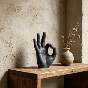 Adorno de Resina Mate con Gestos <span class=keywords><strong>OK</strong></span>, Decoración Creativa y Personalizada para el Hogar y un Regalo para Amigos. - Product Image 3