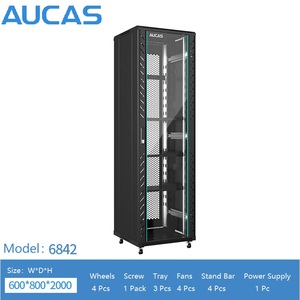 Nhà Máy Trực Tiếp Tủ Máy Chủ 42U Đứng Loại Với Cửa Kính Phía Trước Rj45 Mạng Racks 19 Inch Tiêu Chuẩn Vá Bảng Điều Chỉnh - Product Image 6