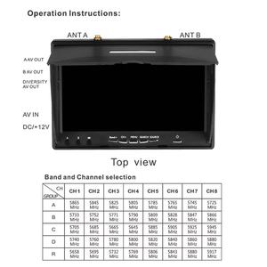 Unité d'affichage vidéo sans fil 5802D : Écran LCD HD de 7 pouces, transmission en temps réel à faible latence, avec fonction d'enregistrement - Product Image 4